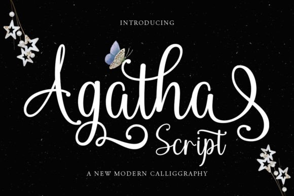 Agatha Script: A Sweet Calligraphy Typeface for Creative Projects