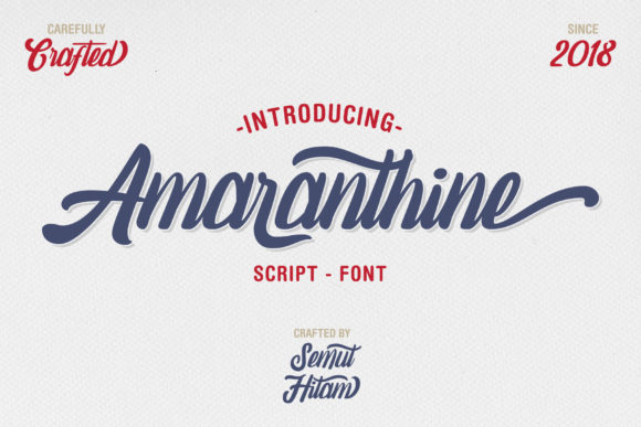 Amaranthine Script: A Vintage Touch with Modern Impact