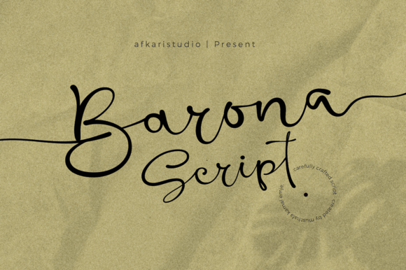 Barona Script: A Modern Calligraphy Font for Elegant Branding