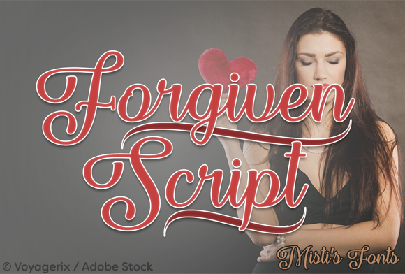 Forgiven Script: Crafting Elegance for Modern Designs