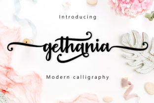 Gethania Script: A Creative Font for Modern Branding