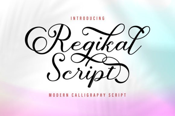 Regikal Script: A Modern Calligraphy Font for Bold Brands