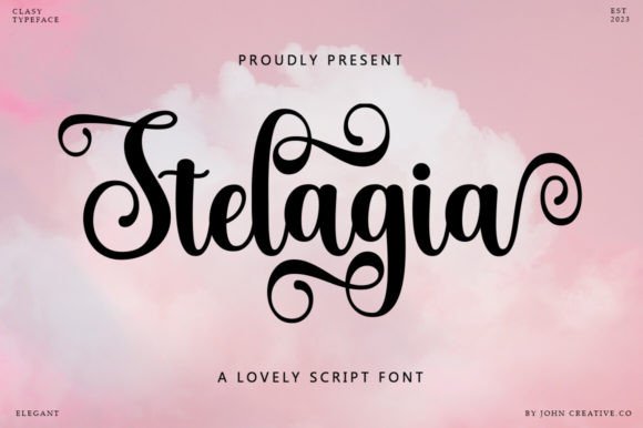 Stelagia Script: Your New Favorite Creative Font