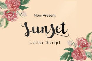 Sunset Script: The Perfect Calligraphy Font for Your Summer Projects