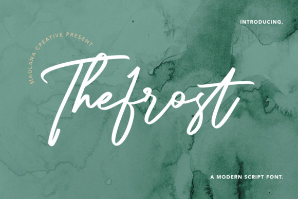 The Frost Modern Script: An Authentic Handcrafted Font