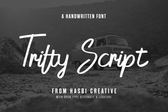 Tritty Script: A Sweet Handwritten Font for Friendly Designs