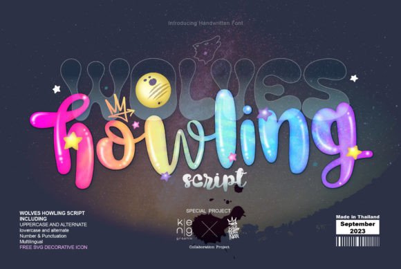 Wolves Howling Script: A Playful Font for Joyful Projects